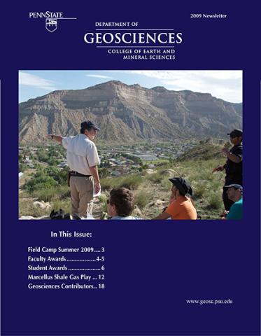 2009 Geosciences Cover