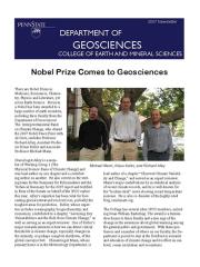 2007 Geosciences Cover